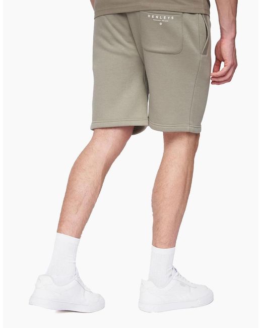Henleys Natural Aitchen Jog Shorts Dusty for men