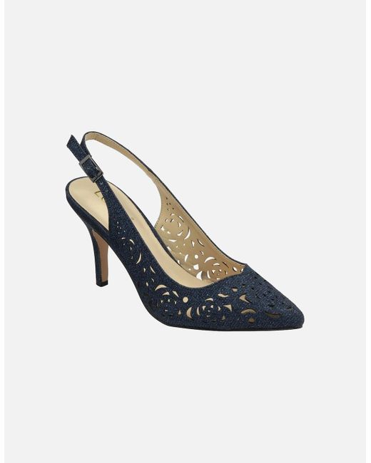 Lotus Blue Marisol Slingback Court Shoes