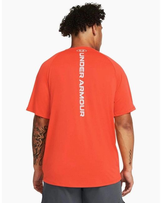 Under Armour Red Tech Reflective T-Shirt for men