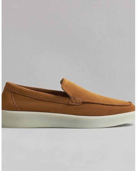 Hudson Brown Hawkins Cognac Suede Loafer for men