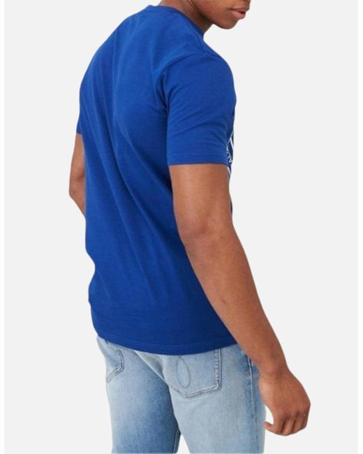 Ellesse Blue Monaldo T Shirts Crew Neck Short Sleeve Casual Cotton Tee Mid for men
