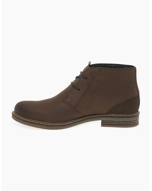 Barbour Brown Readhead Leather Chukka Boots for men