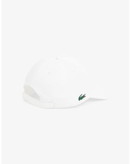 Lacoste White Sport Lightweight Cap for men