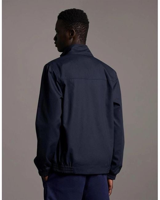 Lyle & Scott Blue Harrington Jacket for men