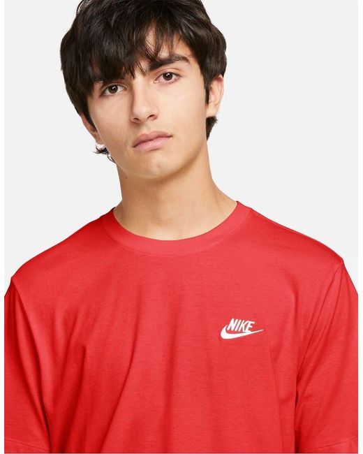 Nike Red Club T-Shirt for men