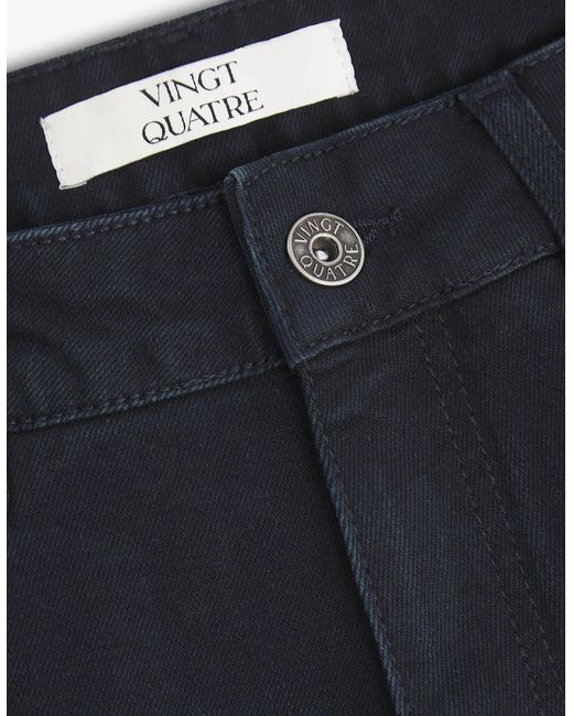 Vingt Quatre Denim Blue Vingt Quatre Taper Fit Jeans for men