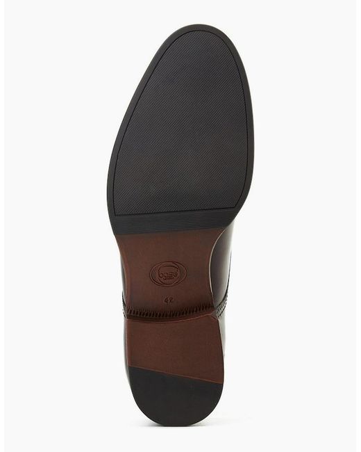 Base London Brown Faraday Single Monk Shoes for men