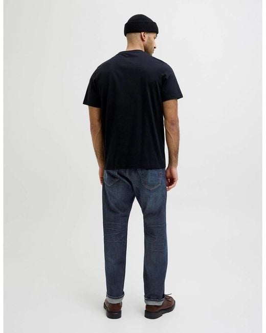 Jack & Jones Blue Relaxed Fit Five Pocket Jeans for men