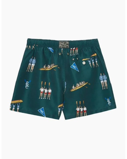 Pompeii3 Green Rowing Pine Swim Trunks for men