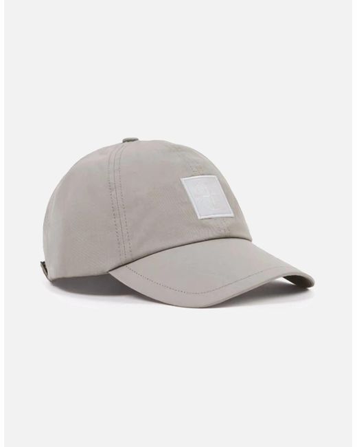Stone Island Gray Ghost S00F1 Patch Logo Cap for men