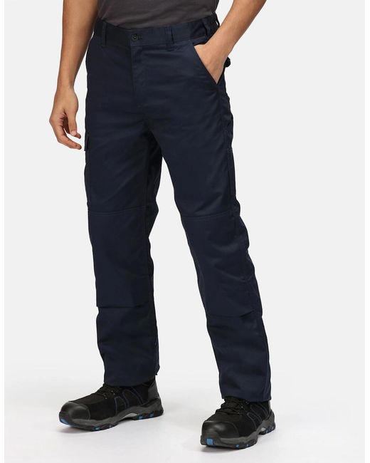 Regatta Blue Professional Cargo Waterproof Trousers for men