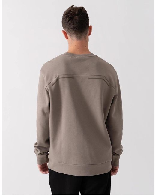 Boss Gray Boss Salbo Mirror Sweatshirt for men