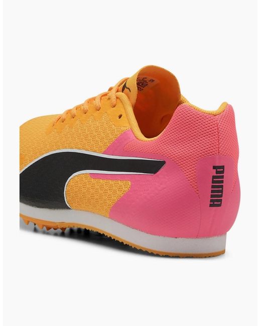 PUMA Orange Evospeed Star 9 Track Running Spikes for men