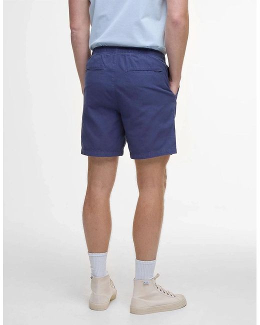 Barbour Blue Washed Oxford Relaxed Short for men