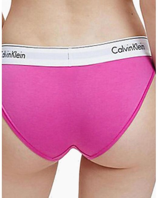 Calvin Klein Pink Modern Cotton Bikini Brief, Bright
