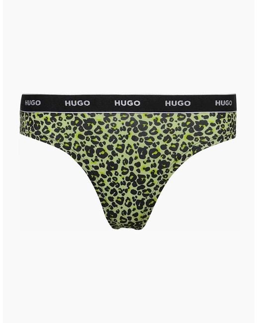 Boss Green Leo Thong, Animal Print