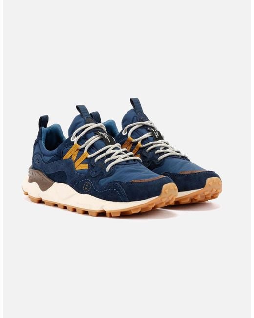 Flower Mountain Blue Yamano 3 Universal Works Trainers