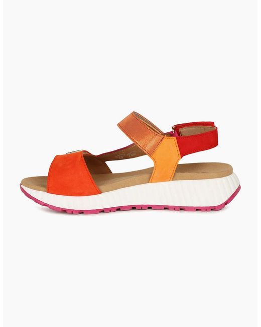 Gabor White Gifted Wedge Heel Sandals