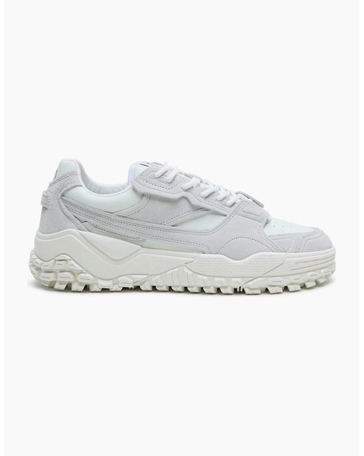 Ellesse White Luxe El42 Lace-Up Lug Sole Sneakers for men