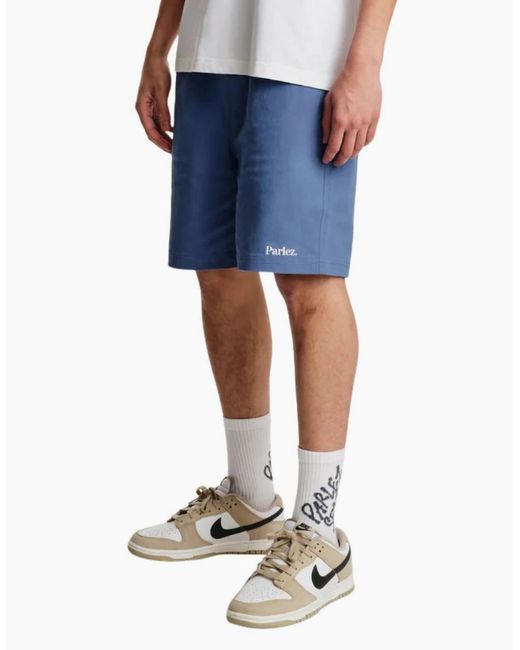 Parlez Blue Arc Lagoon Shorts for men