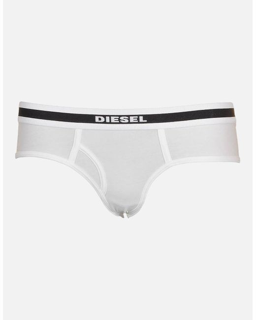 DIESEL White Oxy-V Cotton Brief
