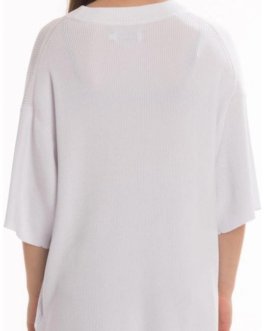 Calvin Klein Blue Viscose Rib Sweater