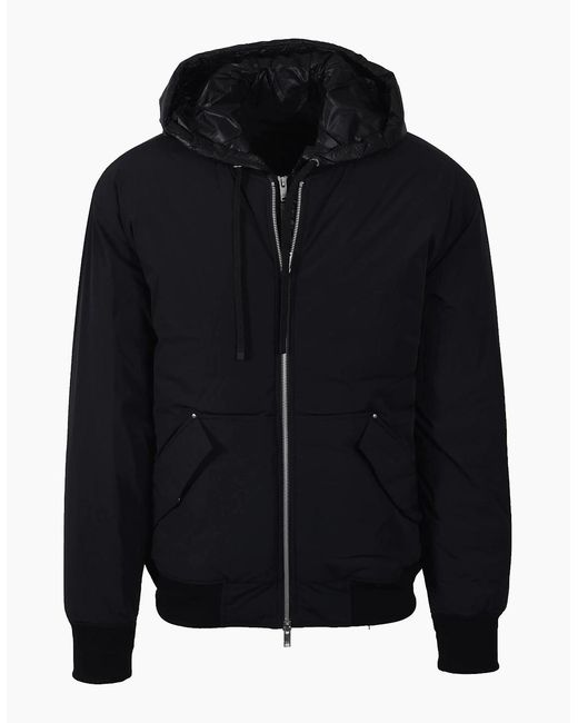 Moose Knuckles Blue Brixton Bomber for men