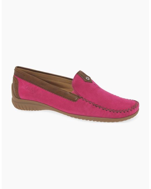 Gabor Pink California Sporty Moccasins