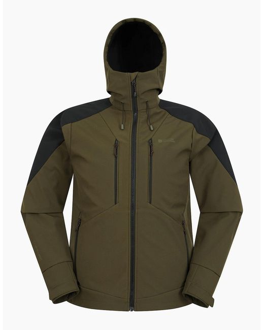 Mountain Warehouse Green Radius Recycled Soft Shell Jacket for men