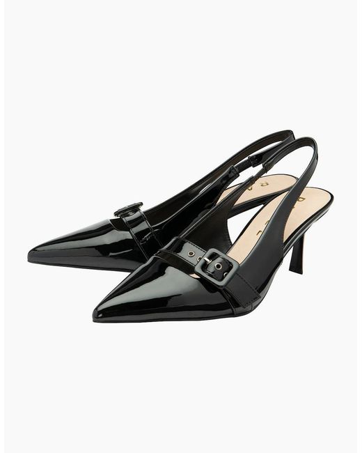 Ravel Black Dalry Slingback Court Shoes
