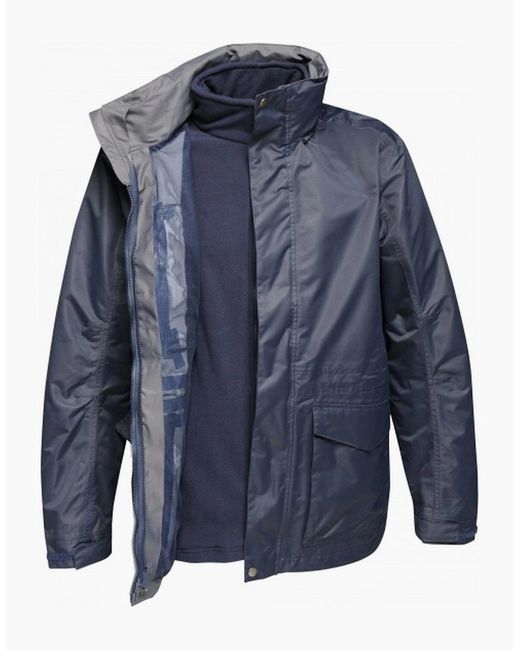 Regatta Blue Professional Hooded Padded Jacket for men
