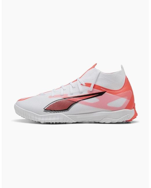 PUMA White Ultra 5 Match+ Tt Astro Turf Football Boots for men