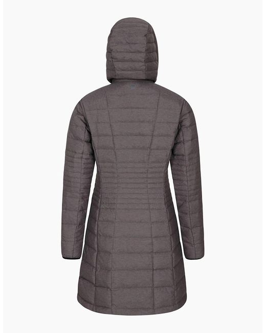 Mountain Warehouse Gray Ladies Furnace Down Long Length Padded Jacket