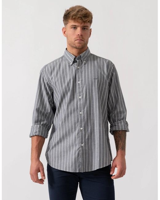Boss Gray Boss Ricoplus Shirt for men