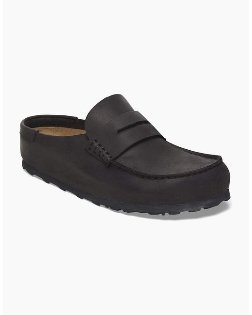 Birkenstock Clogs Black Birkenstock Naples Leather Regular Clogs