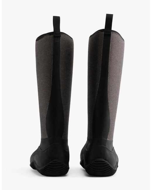 Muck Boot Black S Hale Herringbone Rubber Wellington Boots