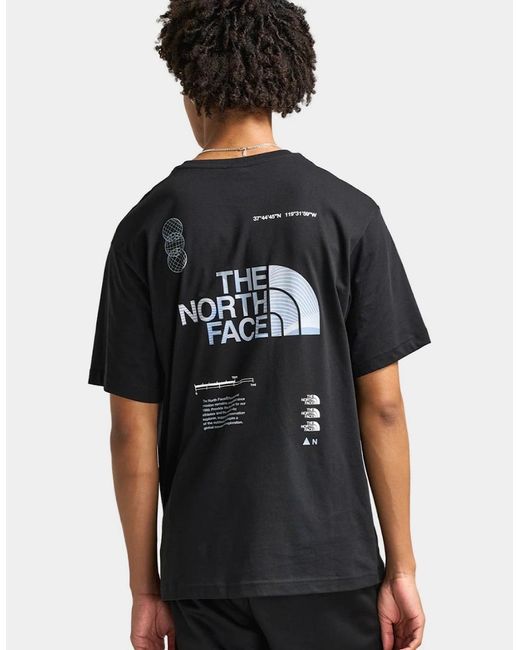 The North Face Black Graphic Relaxed Ss for men