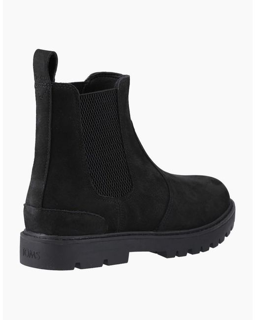 TOMS Black Griffin Chelsea Boots for men