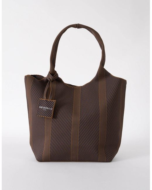 Ilse Jacobsen Brown Knitty Knitted Bag