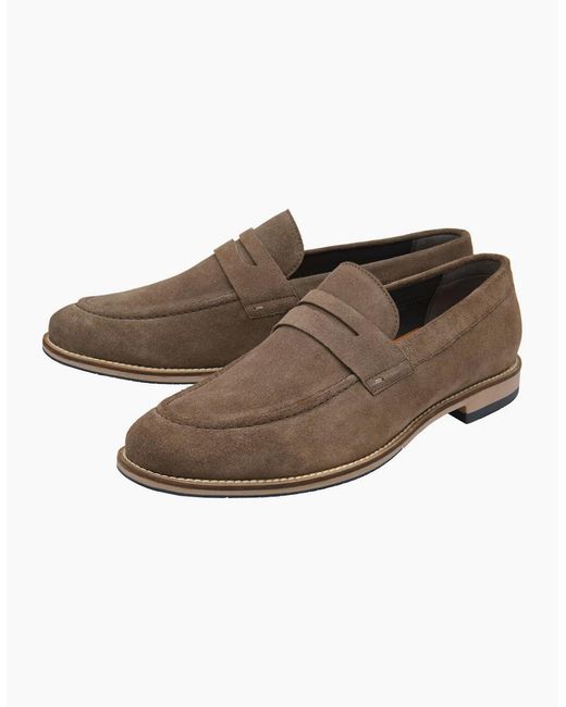 Frank Wright Brown Turnbull Loafers for men