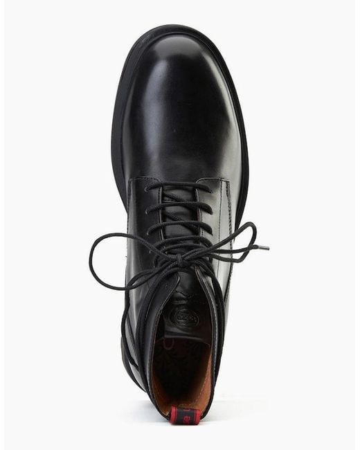 Base London Black Brunel 7 Eyelet Boot for men
