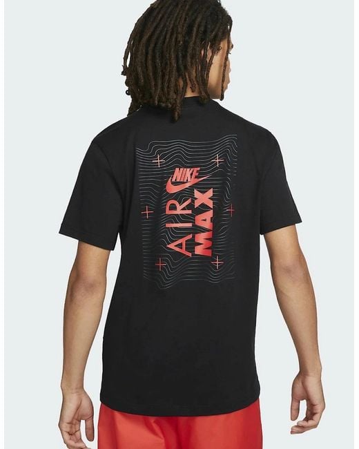 Nike Air Max Black Sportswear Graphic Logo T Shirt for men