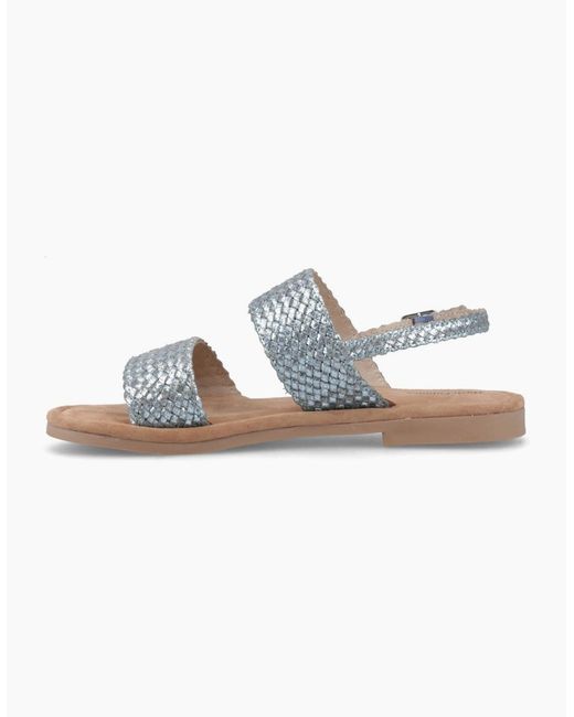 Hush Puppies Blue Helene Wide Fit Sandals