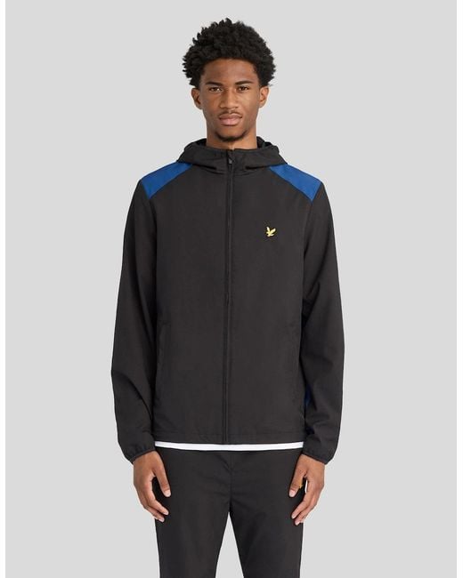 Lyle & Scott Gray Sports Panelled Windbreaker Jacket for men