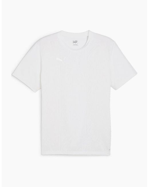 PUMA White Teamfinal Training Short Sleeve Performance T-Shirt for men