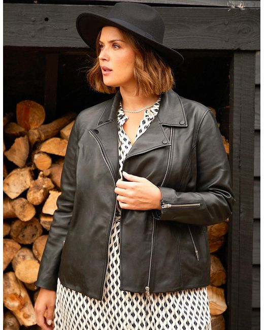 Live Unlimited London Black Leather Jacket