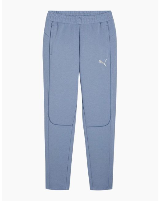 PUMA Blue Teamfinal Casuals Jersey Athletic Joggers for men