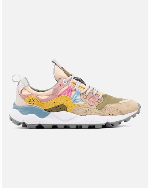 Flower Mountain White Yamano 3 Khaki/ Trainers