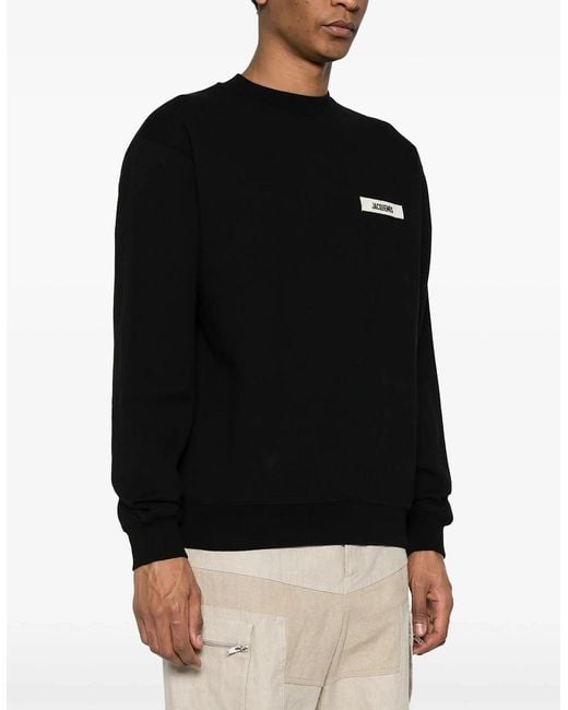 Jacquemus Black The Gros Grain Sweatshirt for men