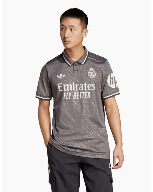 Adidas Gray Real 3 Jersey for men